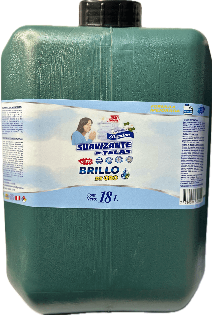 Suavizante de Tela Aroma Flores de Algodón x 18 L